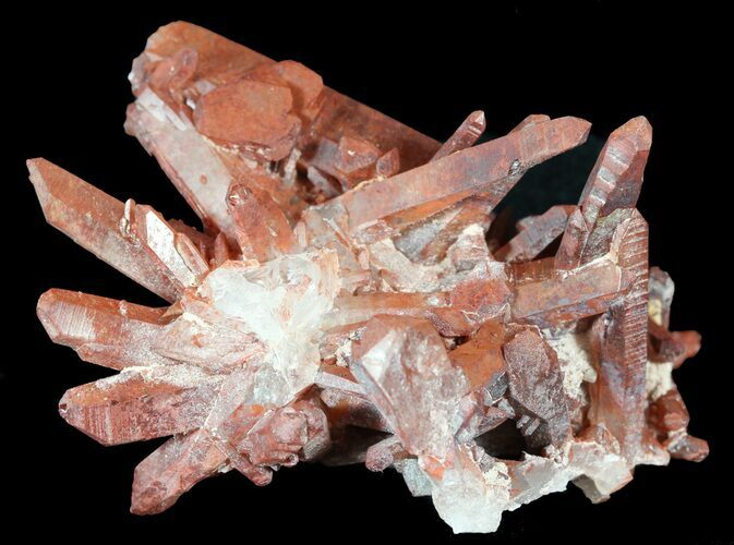 Natural Red Quartz Crystals - Morocco #53048